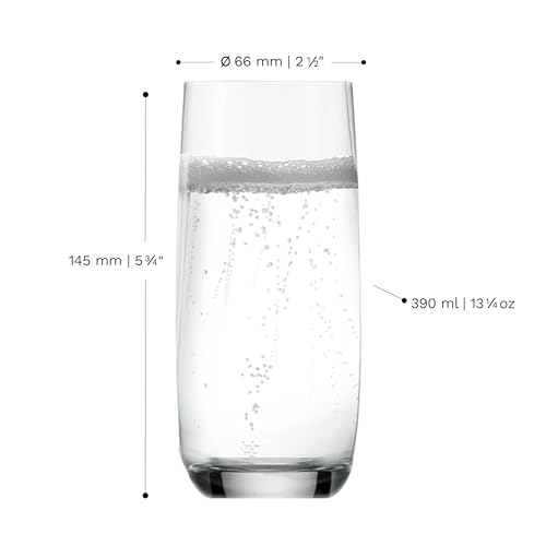 Stölzle Lausitz Weinland Longdrinkgläser Kristallglas 390 ml, 6er-Set – Ansicht 2