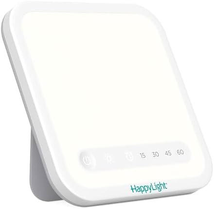 Verilux HappyLight Mini Portable Light Therapy Lamp, 10,000 Lux, UV-Free