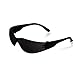 Produktbild PRO FIT Schutzbrille Light  Arbeitsbrille mit schwarz getönter Scheibe, Seitenschutz, Beschlagfreie Sicherheitsbrille, Rahmenlos, UV-Schutz - Schwarz