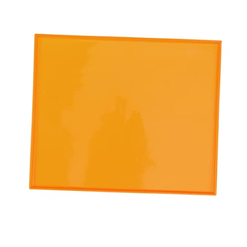 POPETPOP Silicone Pet Feeding Mat Non Stick Dog Cat Food Bowl Placemat Heat Cold Resistant Easy to Clean Orange Pet Mat for Food Water Spills