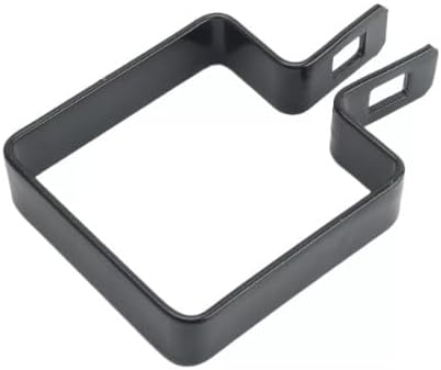 2 1/2" x 2 1/2" Black Square Brace Bands Powder Coated Galvanized Steel (Pack of 10)