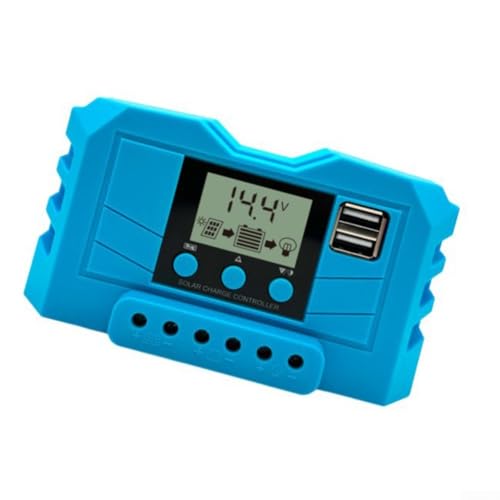 Controlador de panel solar LCD 12v 24v interruptor automático 10a 20a 30a para casa rv barco carga de batería y gestión del sistema fotovoltaico (10A)