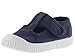 victoria 136625-KIDS Sandalo 1915 Tela Lavata Cotone Tinto, Ecologico E 30% Riciclato con Chiusura A Strappo Balletto Unisex Bambino Marino 18