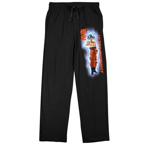 Dragon Ball Super Dragon Ball Super Ultra Instinct Menâ€™s Black Adult Sleep Pant