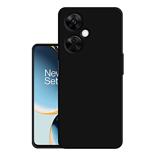 MattBlack Cases Durable Slim Back Cover for Oneplus Nord Ce 3 Lite 5G (Silicone |Light Weight |CameraProtection|Black KL3106)
