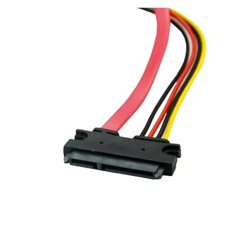 Cable SATA 22pin 7+15pin a SATA 7pin con IDE 4pin 0.5 m miniatura 2