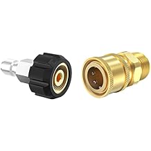 Twinkle Star Pressure Washer Adapter Set Quick Connect Kit, M22 14mm Swivel to 3/8 Quick Connect