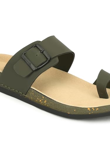 Image of Men Thumb Style Slippers | Ethnic Slip-On Sandals | Traditional Footwear | Comfortable Rubber Sole Chappals | Casual Slippers for Men