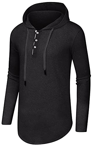 Aiyino Men's Long Sleeve Fashion Athletic Hoodies Sport Sweatshirt Hip Hop Pullover2