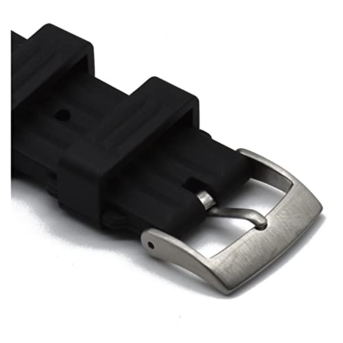 Correa de reloj de fluoroelastómero 22mm waffle impermeable para buceo 4