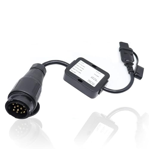 US to EU Trailer Light Converter, Trailer Connector European 13?Pin to American 4?Pin Taillight Circuit Wiring Adapter Trailer Light Converter Plug and Play Trailer Plug and Play