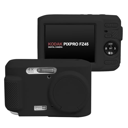 Funda de silicona para cámara Kodak PIXPRO FZ45 negra