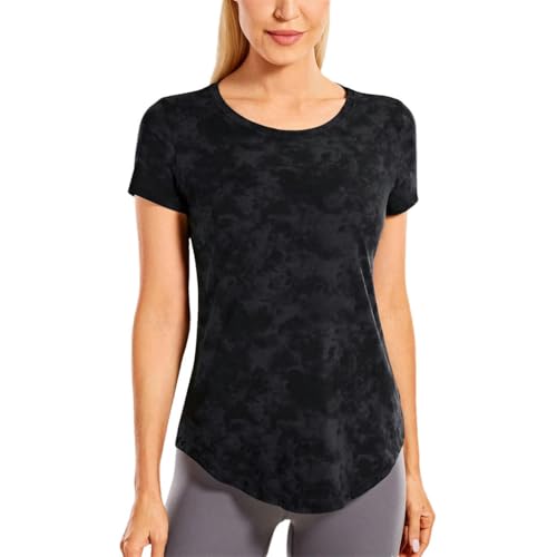 T-shirt d'entraînement manches courtes coton femme coupe sport