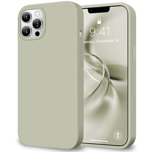 Coque silicone iPhone 12 Pro HOOMIL gris clair pour une protection chic au quotidien