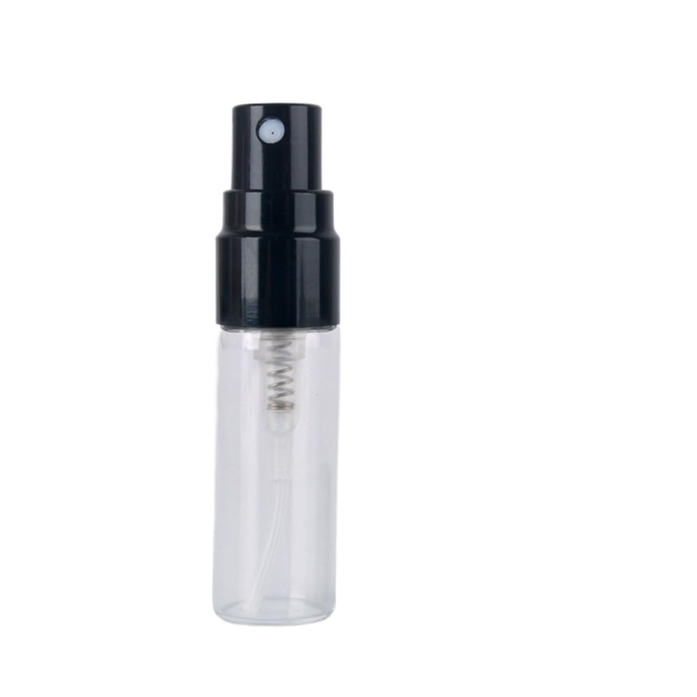 UDHSNJZG Spray Bottles 50pcs 2ml 3ml 5ml 10ml Refillable Spray Bottles Empty Mini Bottle, Atomizer Container(Black,2ml)