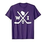 Theme Team State of Wisconsin Hockey T-Shirt, Small, Blue