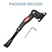 HARFINGTON Back Bike Kickstand Aluminium Adjustment Bicycle Single-Side Kick Stand Rear Mount Bikes Support Racks for 22-27 Inch Wheel with Tool, Black