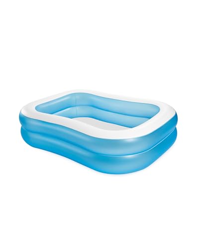 Image of INTEX 57180EP Swim Center Inflatable Family Pool: 143 Gallon Capacity - 80 inch x 60 inch x 19 inch - Blue