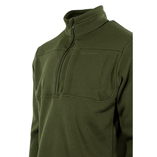 Pnuma Outdoors Durango Fleece Pullover, Military Green OD, Insulated Polyester, Breathable, Quarter Zip (DU-FP-NA)2