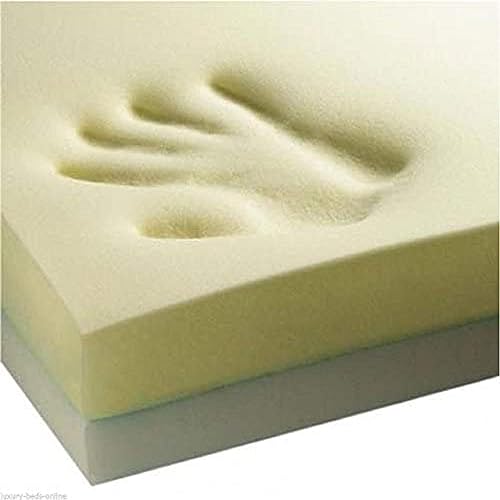COMFORT PRIME ZONE Orthopedic Memory Foam Mattress Toppers Premium Quality Standard UK In 1" to 4" Thicknesses Available Depths Soft & Comfortable Memory Foam Durable (Single 1")