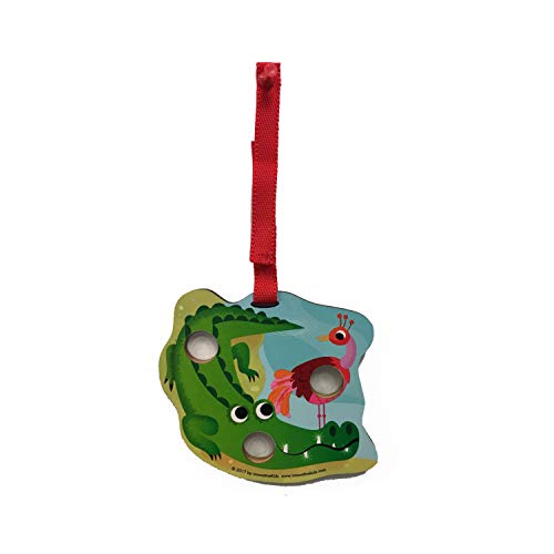 iKids Poke-A-Dot Poppers - Crocodile Family Car Seat Toy
