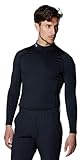 [Under Armour] UAヒートギア フィッティド ロングスリーブ モックシャツ Black Mod Gray 3XL