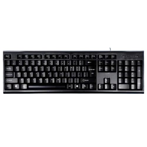 Clavier d'ordinateur filaire USB et PS2 haute durabilité pour bureau et entreprise