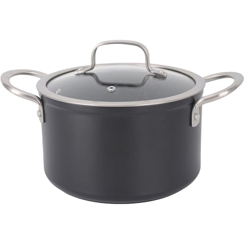 Alza Urban - Olla de 24 cm, Aluminio Forjado, Antiadherente XylanPlus, Todo Tipo de Fuegos, Inducción, Lavavajillas, Horno, Tapa de Vidrio, Sin PFOA