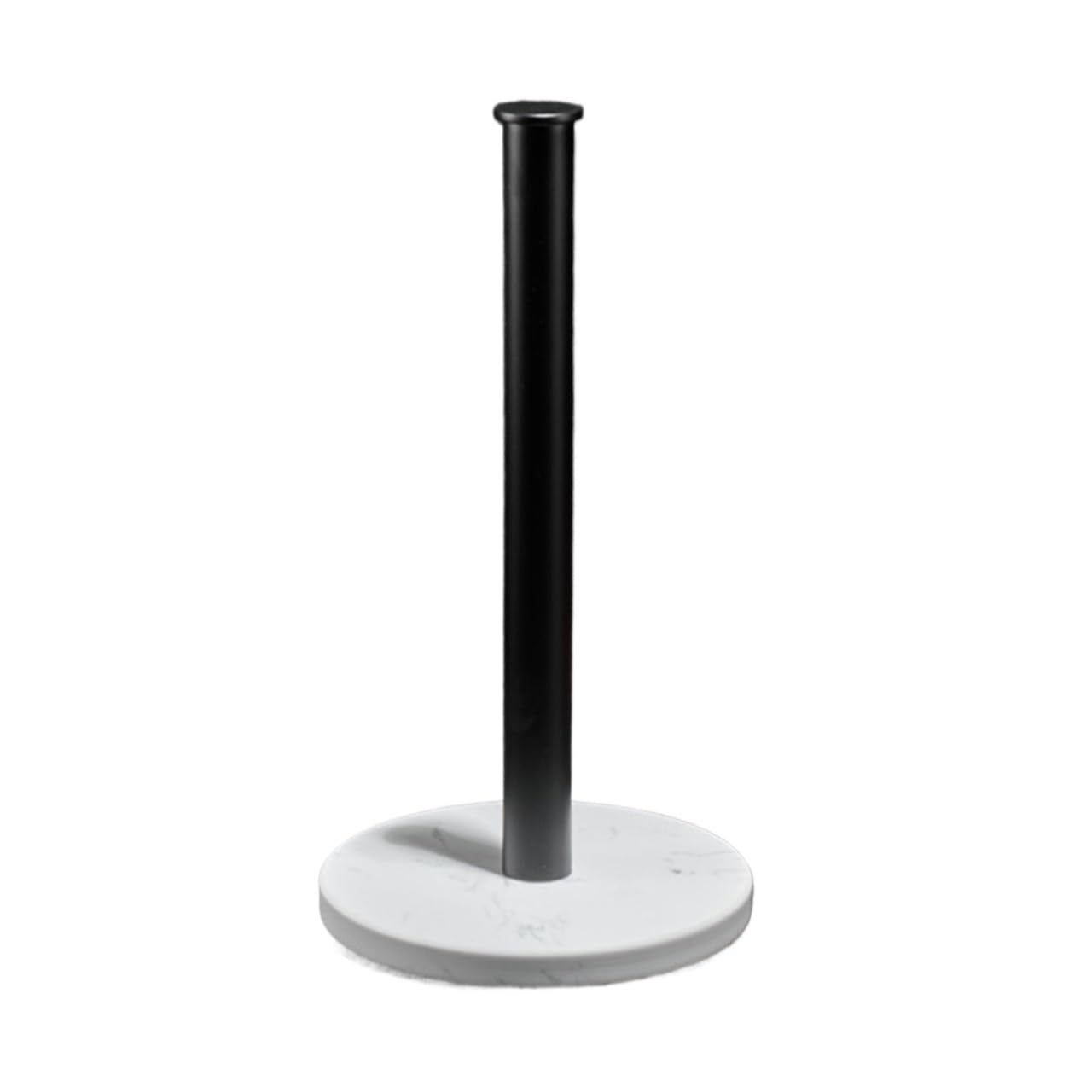 Soporte vertical de mármol para toallas de papel con base estable y elegante