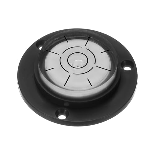 高精度水平水準器12x49mmラウンドブルズアイレベル測定レイアウトツールRVTV画像フレームハンガーレベラーブラック