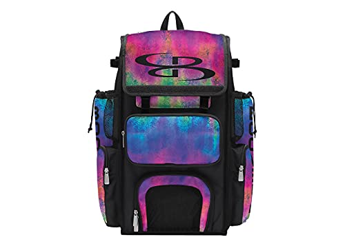 Boombah Superpack Bat Bag - Backpack Version (no wheels) - Holds 4 Bats - Blast Multi