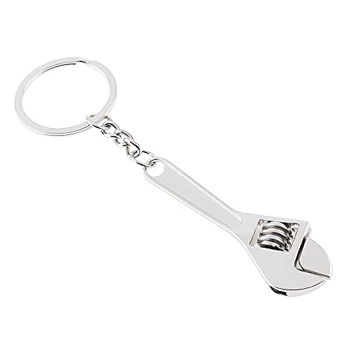 OriGlam Mini Wrench Tool Keychain, Spanner Keyring Pendant, Keychain Creative Mini Adjustable Wrench Key Chain Spanner Key Chain