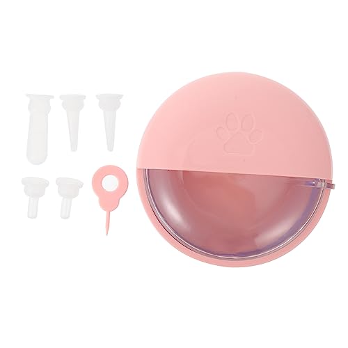 LIOOBO Dispositivo de Alimentación para Mascotas con Tetinas Biberón para Cachorros y Gatitos para Lactantes de Pequeñas Mascotas Color Rosa