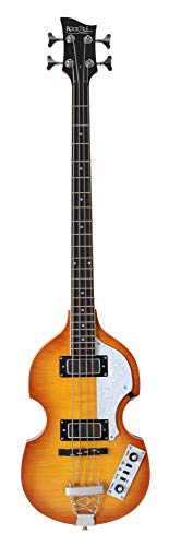 Rocktile VB-1 “Sir Paul” Vintage Beatbass - Violinbass - Bassgitarre - Hollowbody - 2 Humbucker - Sunburst