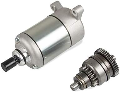 Starter Motor and Drive Bendix Combo Kit Compatible with Polaris ATV UTV 325 330 335 425 500 Replace Smu0061 113528 495713 3084981 3090188 for Sportsman Ranger Scrambler Magnum ATP Trail Boss