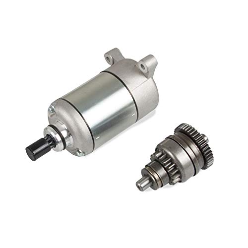 Starter Motor And Drive Bendix Combo Kit Compatible With Polaris Atv Utv 325 330 335 425 500 Replace Smu0061 113528 495713 3084981 3090188 For Sportsman Ranger Scrambler Magnum Atp Trail Boss #TOP2