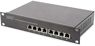 DIGITUS Przełącznik sieciowy Gigabit Ethernet - 10 cali - 16 portów - niezarządzalny - przepustowość 32 Gbps - auto MDI/MDI-X - czarny