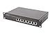 Produktbild DIGITUS Professional  10" Fast Ethernet Switch  8-Port  1HE  Unmanaged  10/100 Mbit/s  10 Zoll (254 mm) Rackeinbau möglich  schwarz