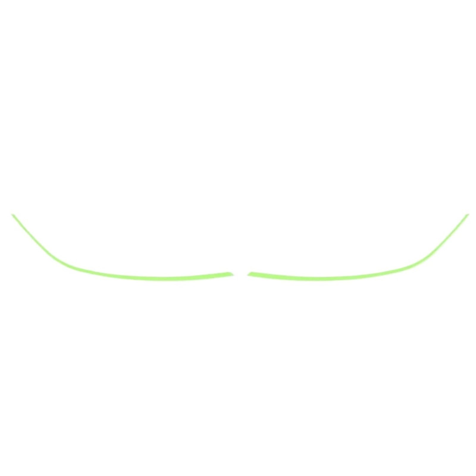 Car Eyelashes Fit for Tesla Model Y 2020-2024 Headlight Eyebrow Sports Decorative Strip Headlamp Color Decorative Stickers Headlight Eyebrows(TYPE1 Green)