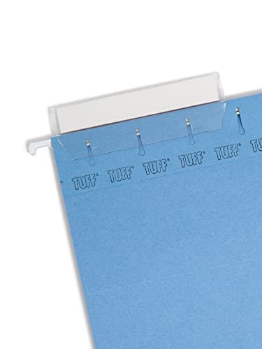 Smead Tuff Hanging File Folder With Easy Slide Tab, 1/3-Cut Sliding Tab, Letter Size, Blue, 18 Per Box (64041, Rod Color May Vary) #TOP1