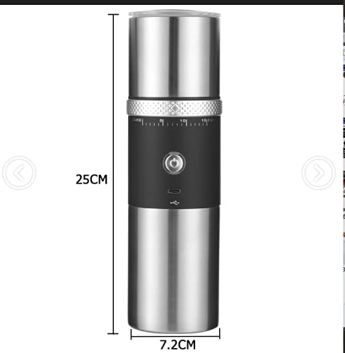 Toycol 9106 Electric Burr Coffee Grinder,Toycol Portable Cordless Rechargeable Espresso Coffee Bean Grinder,Usb Battery Travel Car Coffee Maker thumb #7
