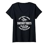 Womens Sweeney Todd's Barber Shop V-Neck T-Shirt