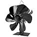 Shenyini Ventiladores de estufa para chimeneas,Ventiladores de chimenea, 6 piezas, Ventiladores de chimenea de 6 piezas, Ventiladores de estufa de leña/chimenea/chimenea (Estándar)