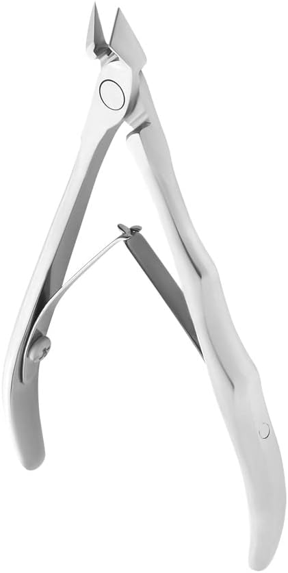 Staleks Expert 20 Cuticle Nippers 8 mm – Inclined Blades with Protrusion – Compact Straight Handles for Small Hands