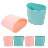 Panier de rangement suspendu : ces paniers peuvent être suspendus à une étagère ou posés sur une table, permettant ainsi de gagner de la place dans les petites pièces ou les espaces de travail encombrés. porte-gobelet suspendu