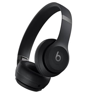 Beats Solo 4 – Wireless Bluetooth On-Ear Headphones, Apple & Android Compatible, Up to 50 Hours of Battery Life – Matte Black (Renewed)