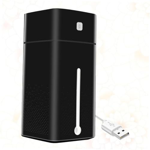 Humidificateur air USB noir mini diffuseur de brume fraîche avec LED - 8
