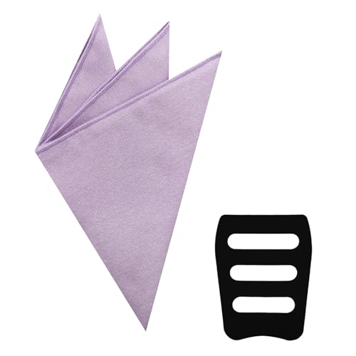Image of Luckyvestir Pocket Squares for Men, 9 inch Cotton Linen Sage Handkerchiefs Men Women with Pocket Square Holder for Suits Business