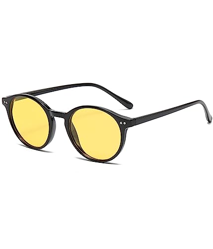 Image of EYLRIM Classic Polarized Round Sunglasses for Women Men Vintage Style Lightweight Circle Frame Sun Glasses