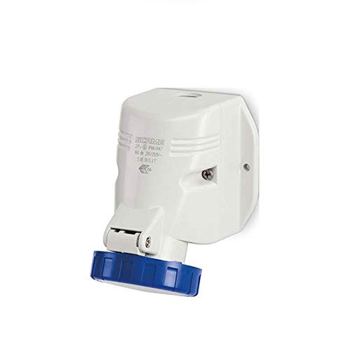 Prise Scame 518.1653t étanche IP67 contre l'humidité pour montage mural saillie